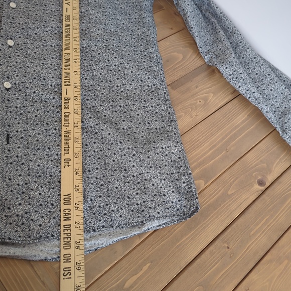 Ben Sherman Long Sleeve Button Down Floral Cotton Shirt M - Picture 9 of 10